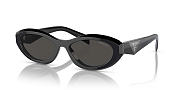 Prada Oval Black Dark Grey PR26ZS Black - 4