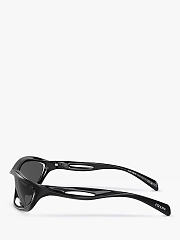 Prada 0PR A23 Women's Wrap Sunglasses Black - 6