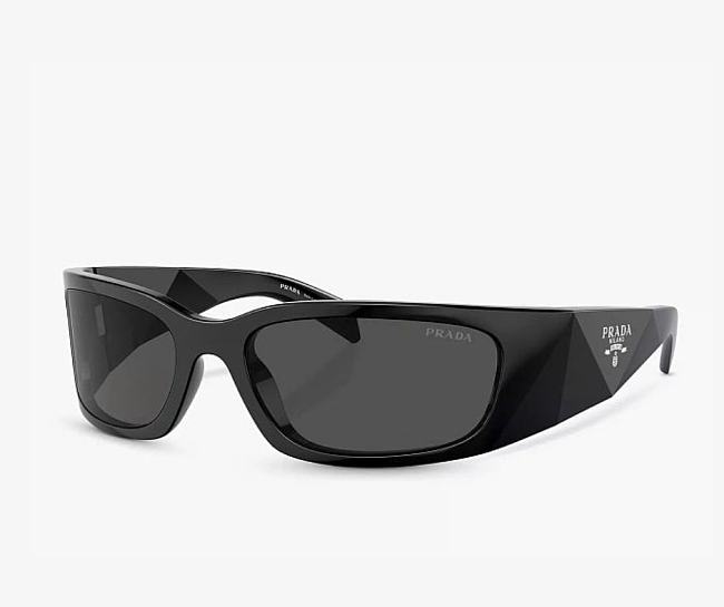 Prada PR A14S Wrap Sunglasses BlackGrey - 1