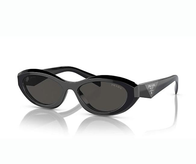Prada Oval Black Dark Grey PR26ZS Black - 1