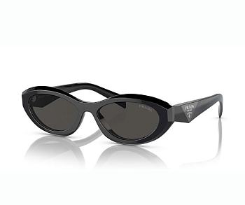 Prada Oval Black Dark Grey PR26ZS Black