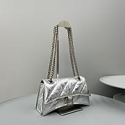 Balenciaga Crush Silver Bag Size 25x15x9cm - 4