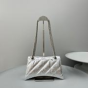 Balenciaga Crush Silver Bag Size 25x15x9cm - 5