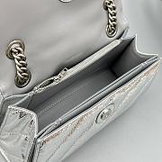 Balenciaga Crush Silver Bag Size 25x15x9cm - 3