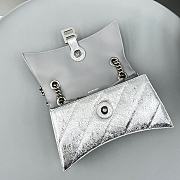 Balenciaga Crush Silver Bag Size 25x15x9cm - 2