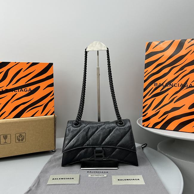 Balenciaga Crush Black Bag Size 25x15x9cm - 1