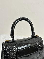 Balenciaga Hourglass Black Bag Size 23x15x10cm - 4