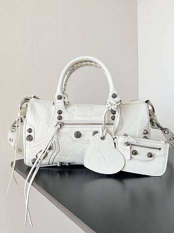 Balenciaga Le Cagole White Bag Size 30x14x20cm