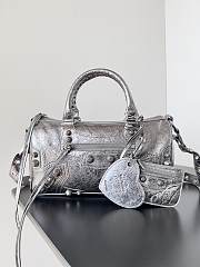 Balenciaga Le Cagole Silver Bag Size 30x14x20cm - 4