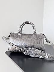 Balenciaga Le Cagole Silver Bag Size 30x14x20cm - 3
