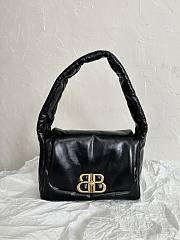 Balenciaga Monaco Sling Black Bag Size 26x16x9cm - 6