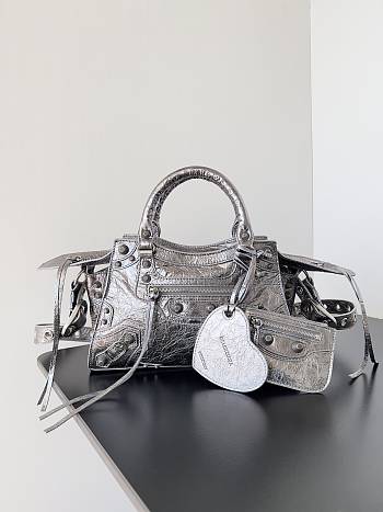 Balenciaga Neo Cagole Silver Size 26x13x18cm