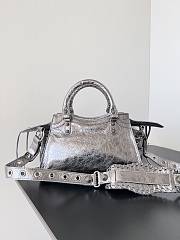 Balenciaga Neo Cagole Silver Size 26x13x18cm - 4