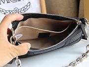 MCM Delmy Shoulder Bag in Visetos Black 21x12x5cm - 5