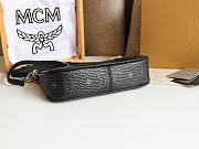 MCM Delmy Shoulder Bag in Visetos Black 21x12x5cm - 2