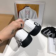 Burberry Logo Print Two-Tone Cotton Black White Gabardine - 6