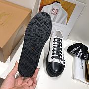 Burberry Logo Print Two-Tone Cotton Black White Gabardine - 3