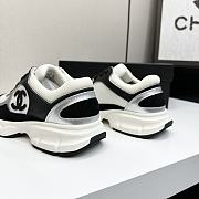 Chanel CC Logo Sneaker Black White W32330 - 5