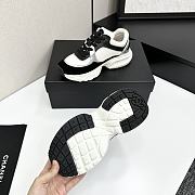 Chanel CC Logo Sneaker Black White W32330 - 4