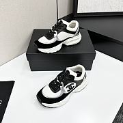 Chanel CC Logo Sneaker Black White W32330 - 2