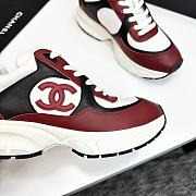 Chanel CC Logo Sneaker Black Red W32330 - 4