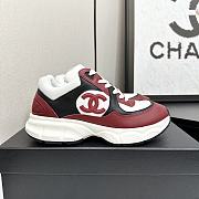 Chanel CC Logo Sneaker Black Red W32330 - 3