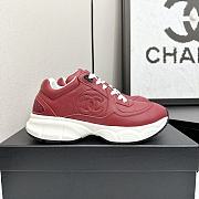 Chanel CC Logo Sneaker Red W32330 - 4
