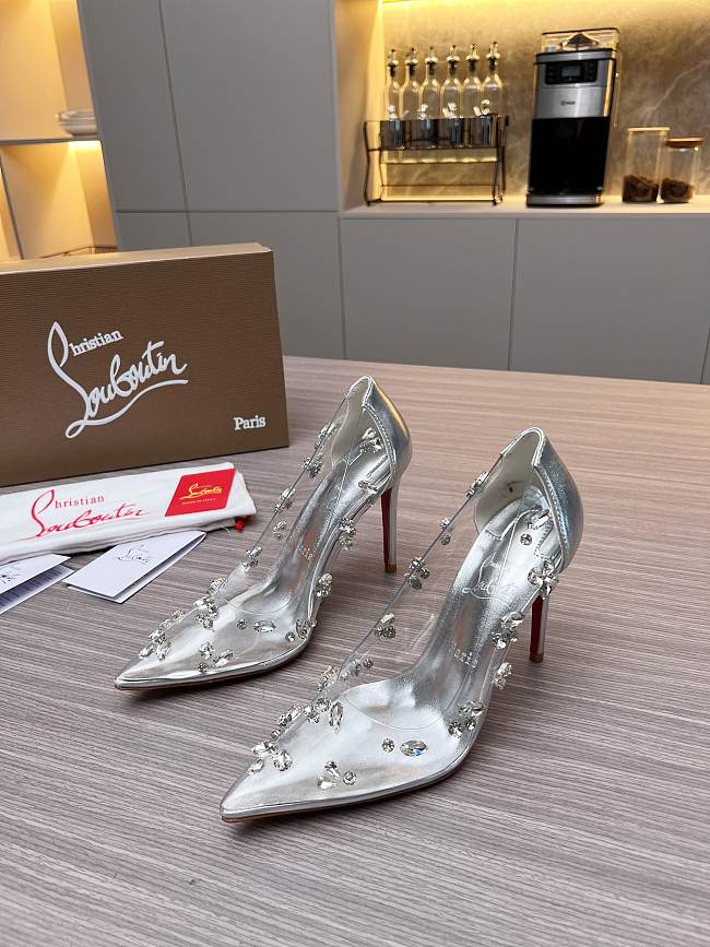 Christian Louboutin Degraqueen Pump Silver 10cm - 1
