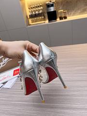 Christian Louboutin Degraqueen Pump Silver 10cm - 6