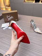 Christian Louboutin Degraqueen Pump Silver 10cm - 4