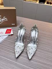 Christian Louboutin Degraqueen Pump Silver 10cm - 3
