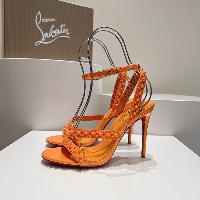 Christian Louboutin Tatooshka Spikes in Orange - 1