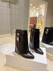 Givenchy Shark Lock Ankle Boots in Leather Black - 6