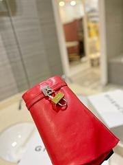 Givenchy Shark Lock Ankle Boots in Leather Red - 3