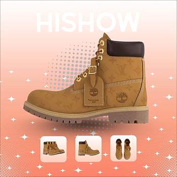 LV x Timberland 6-In Ankle Boot Beige