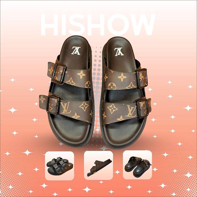 Louis Vuitton Slide Brown 01 - 1