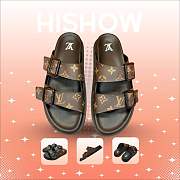 Louis Vuitton Slide Brown 01 - 1