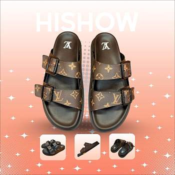 Louis Vuitton Slide Brown 01