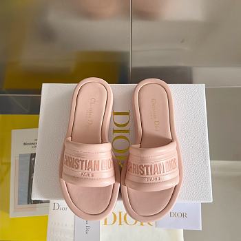 Dior Every-D Slide Pink Embossed Lambskin KCQ861LBO_S62P