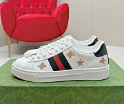 Gucci Ace Embroidered Bees And Stars White - 2
