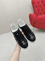 Gucci Ace Embroidered Bees And Stars Black - 4