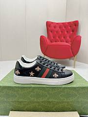 Gucci Ace Embroidered Bees And Stars Black - 2