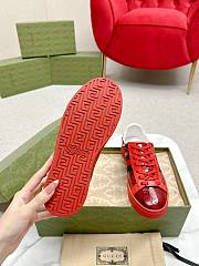 Gucci Ace GG Crystal Canvas Red Sneakers - 3