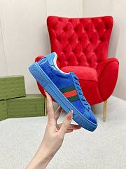 Gucci Ace GG Crystal Canvas Blue Sneakers - 3