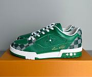 Louis Vuitton LV Trainer Green Monogram - 1