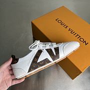 Louis Vuitton Sneakerina Monogram Brown White - 4
