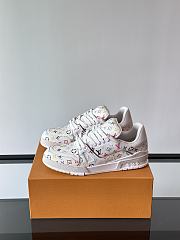 LV Trainer LV x TM Sports Shoes White 1AHEKI - 3