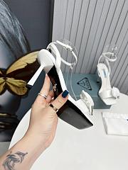 Prada Heeled Stiletto Heels with Flower White - 5