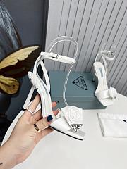 Prada Heeled Stiletto Heels with Flower White - 3