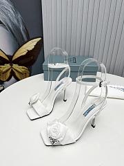Prada Heeled Stiletto Heels with Flower White - 2